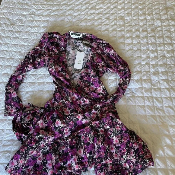 ROTATE by Birger Christensen floral Nancy mini dress - Picture 3 of 13